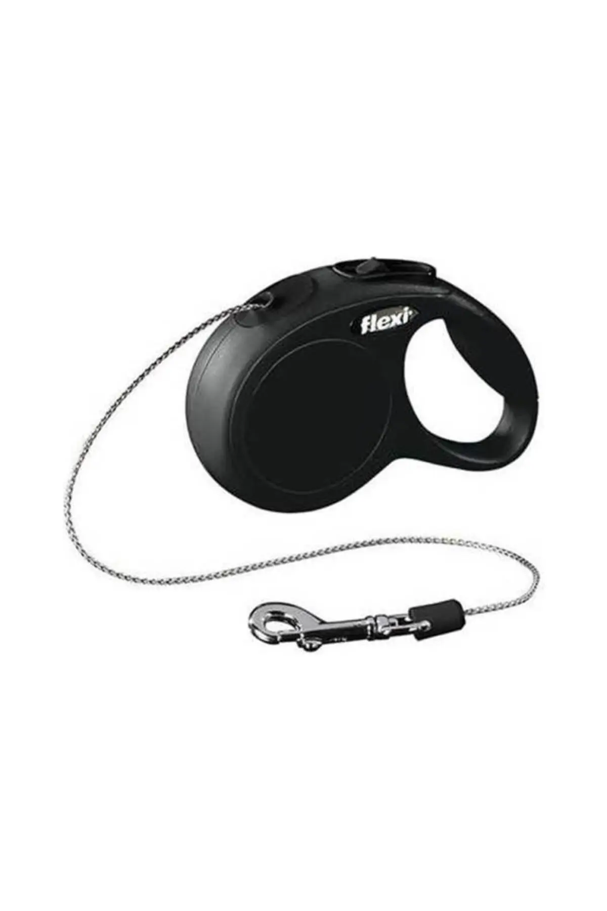 Flexi New Classic Otomatik İp Köpek Gezdirme Tasması Small 5 Mt Siyah