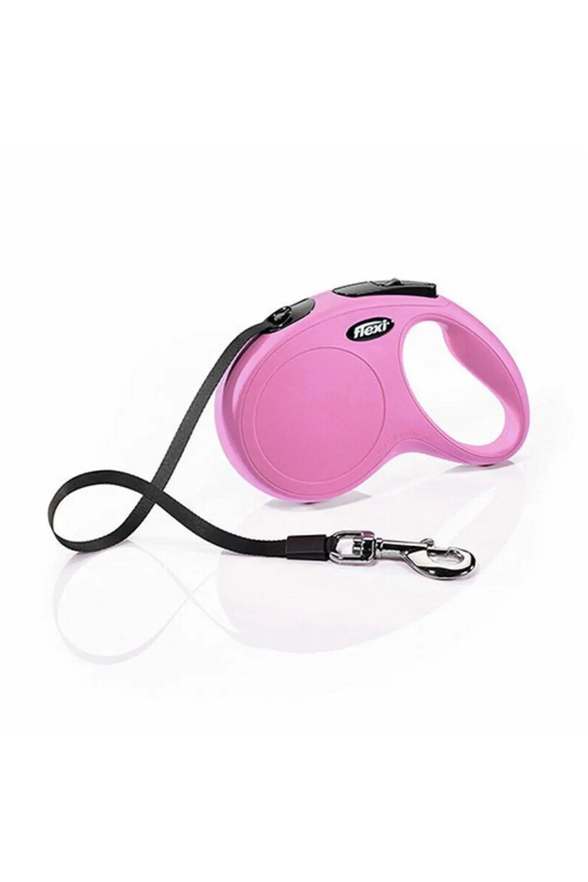 Flexi New Classic Otomatik Şerit Köpek Gezdirme Tasması Medium 5 Mt Pembe