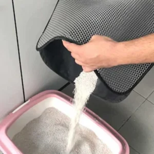 Flip Lux Kedi Tuvaleti Önü Elekli Paspas 60x40cm (Karışık Renkli)