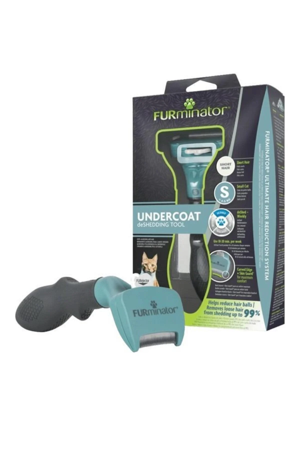 Furminator Short Hair Kısa Tüylü Kedi Tarağı Small