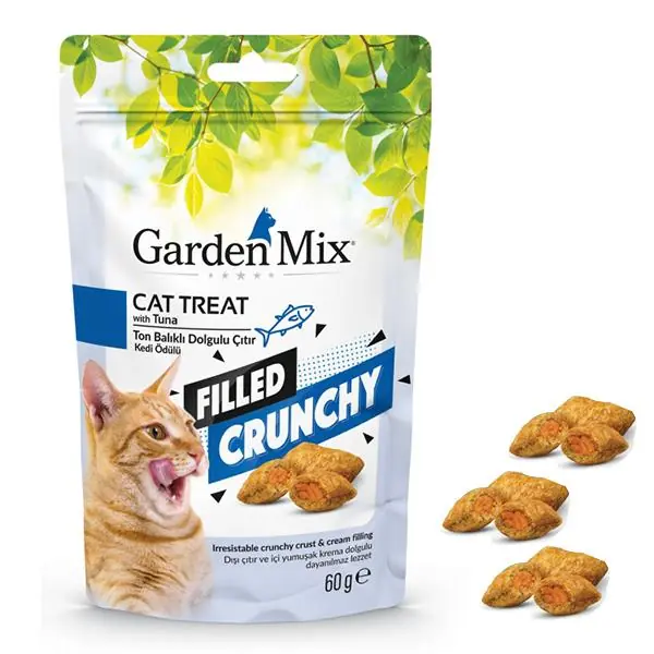 Garden Mix Ton Balıklı İçi Dolgulu Kedi Ödül Maması
