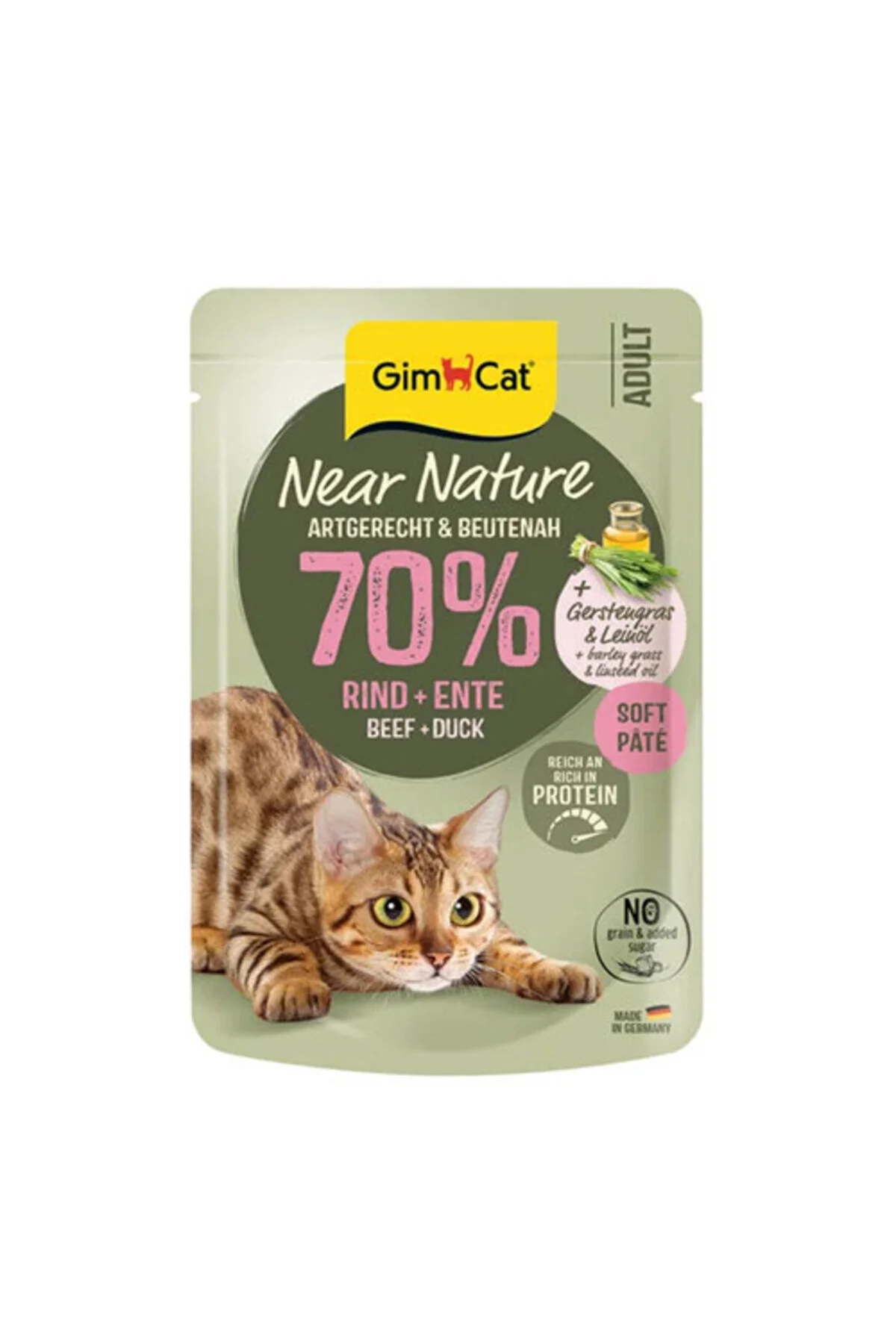 Gimcat Near Nature Sığır Etli&Ördekli Yetişkin Kedi Konservesi