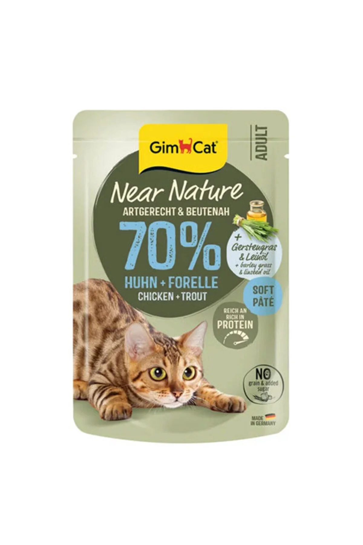 Gimcat Near Nature Tavuklu&Alabalıklı Yetişkin Kedi Konservesi