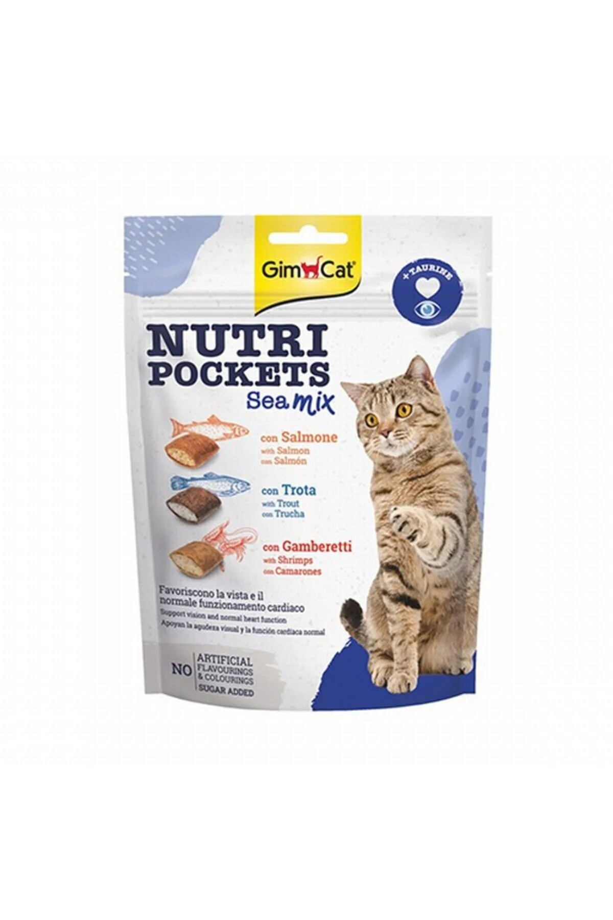 GimCat Nutripockets Sea Mix Taurinli Kedi Ödülü 150 Gr