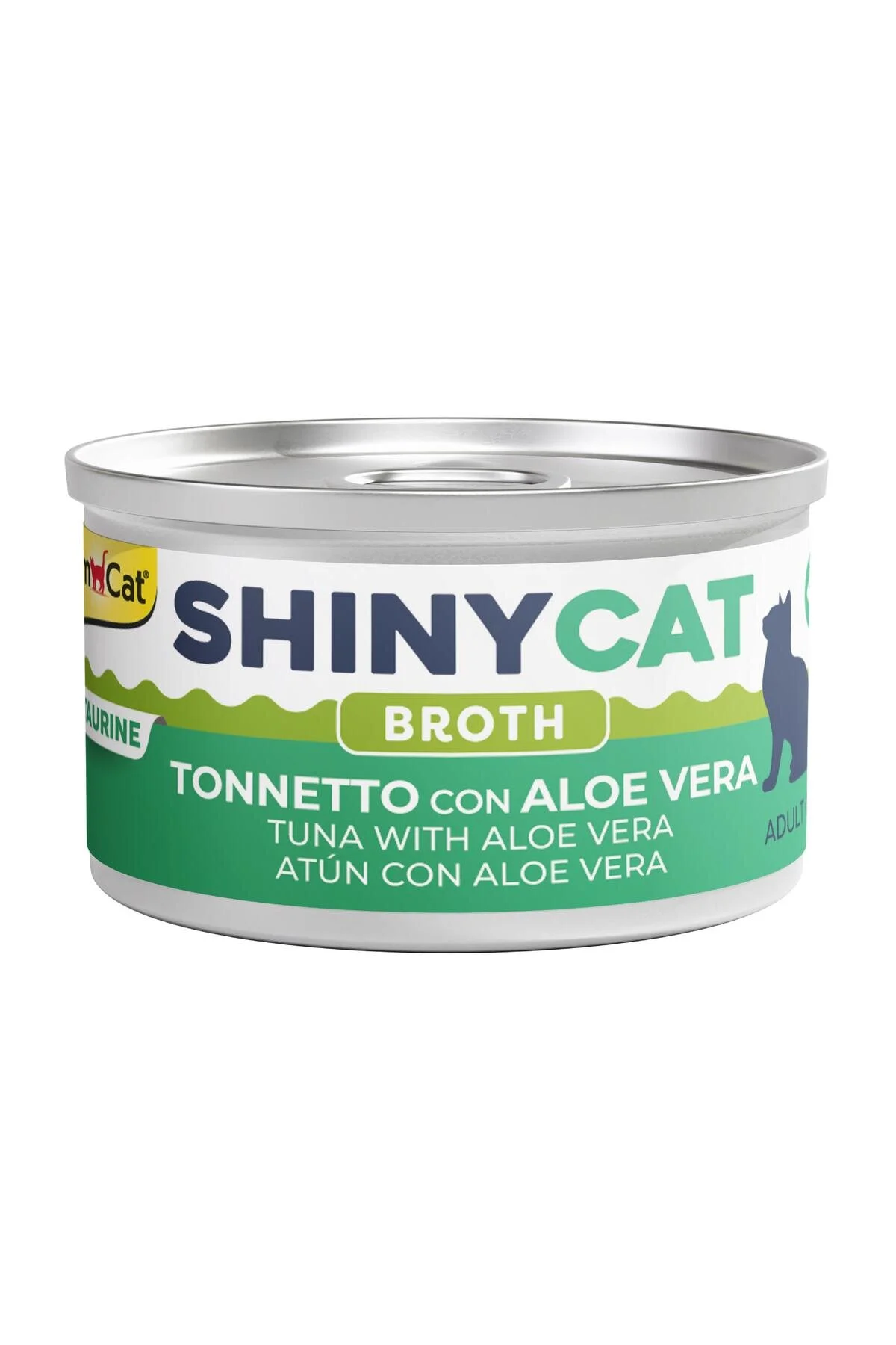 GimCat Shinycat Broth Sos İçinde Aloe Veralı ve Ton Balıklı Kedi Konservesi 70gr