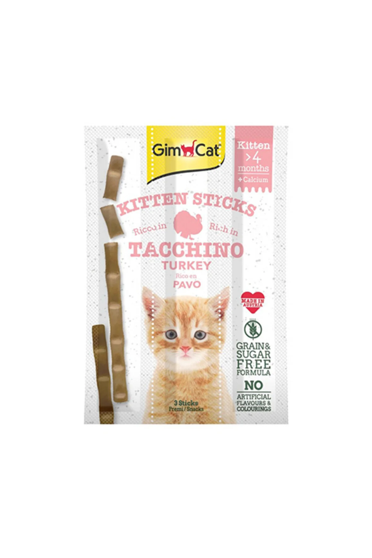 Gimcat Sticks Kitten Hindili Kedi Ödül Çubuğu