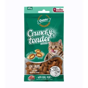 Gnawlers Crunchy Tavuk ve Sütlü Prebiyotik Destekli Kedi Ödül Maması 65gr