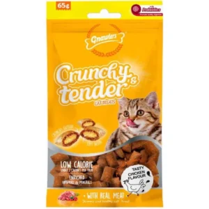 Gnawlers Crunchy Tavuklu Prebiyotik Destekli Kedi Ödül Maması 65gr