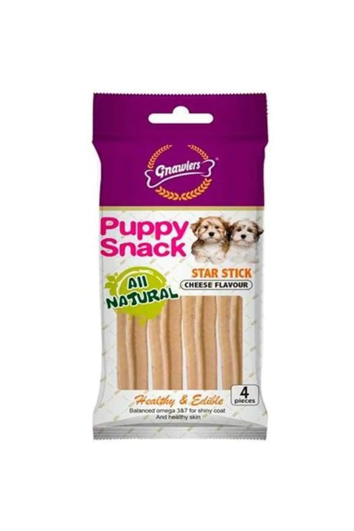 Gnawlers Peynir Aromalı Yavru Köpek Ödül Maması 40gr (4’lü)