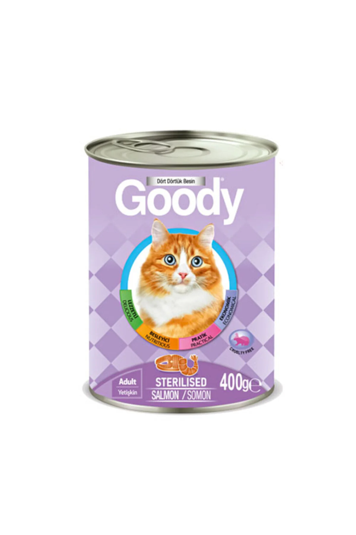 Goody Somonlu Kısırlaştırılmış Kedi Konservesi 24 Adet 400 Gr