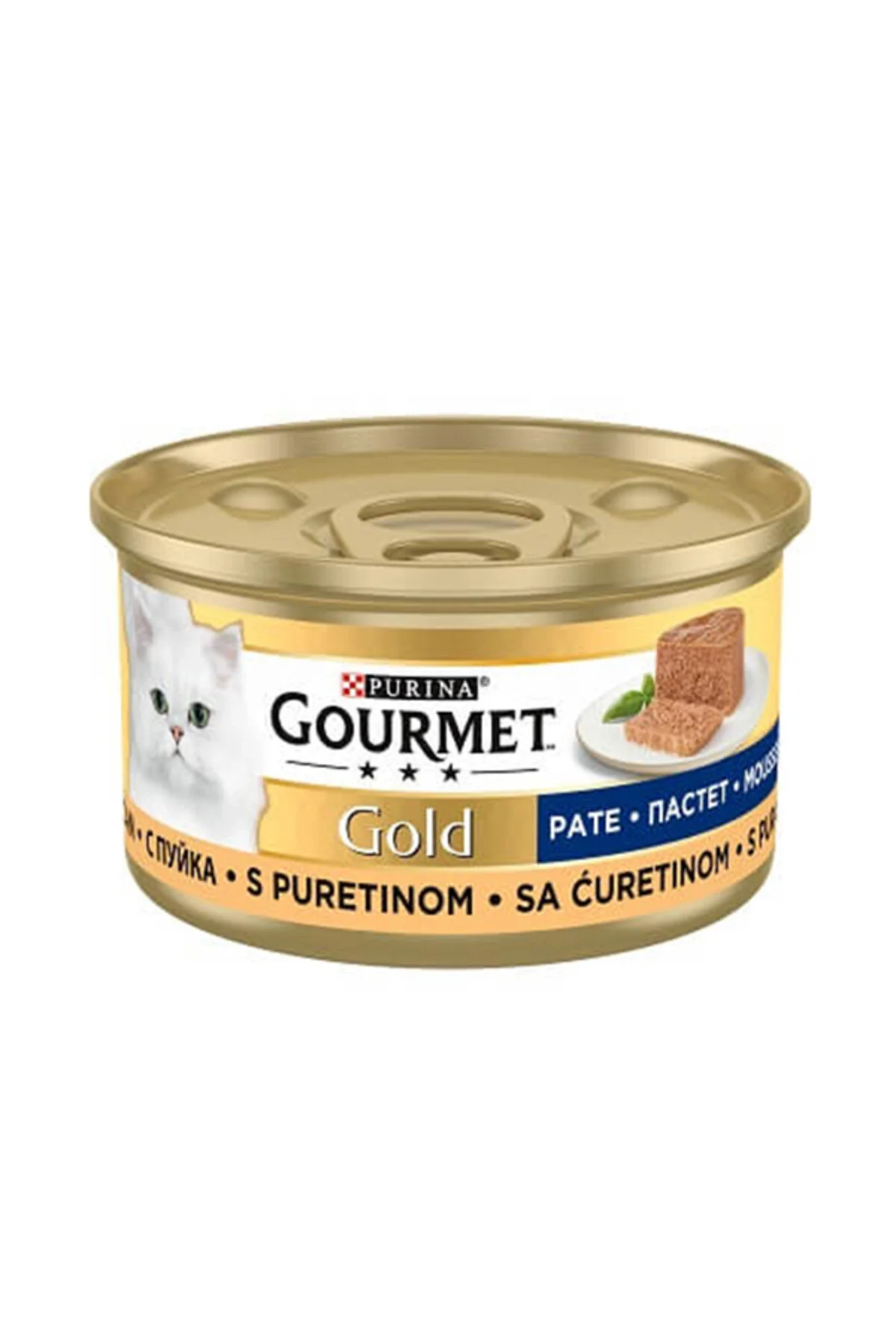 Gourmet Gold Kıyılmış Hindili Kedi Konservesi 85gr