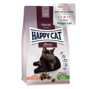 Happy Cat Atlantic Lachs Somonlu Kısırlaştırılmış Kedi Maması 1,3kg