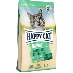 Happy Cat Minkas Perfect Mix Tavuklu Balıklı ve Kuzu Etli Yetişkin Kedi Maması 10kg
