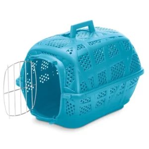 IMAC Carry Sport Metal Kapılı Kedi ve Küçük Irk Köpek Taşıma Çantası 48,5x34x32cm (Mavi)