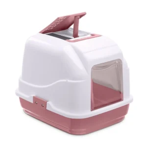IMAC Easy Cat Kapalı Kedi Tuvaleti 50x40x40cm (Pembe)