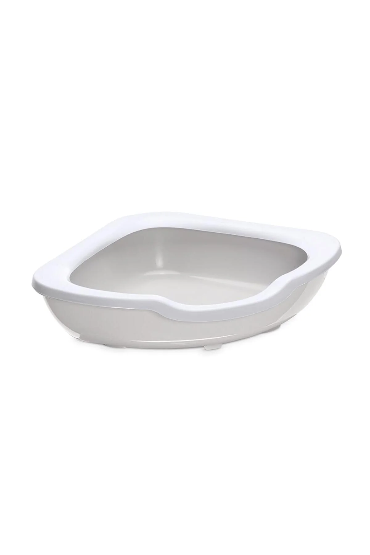 IMAC Fred Köşe Açık Kedi Tuvaleti 51x51x15,5cm (Bej)