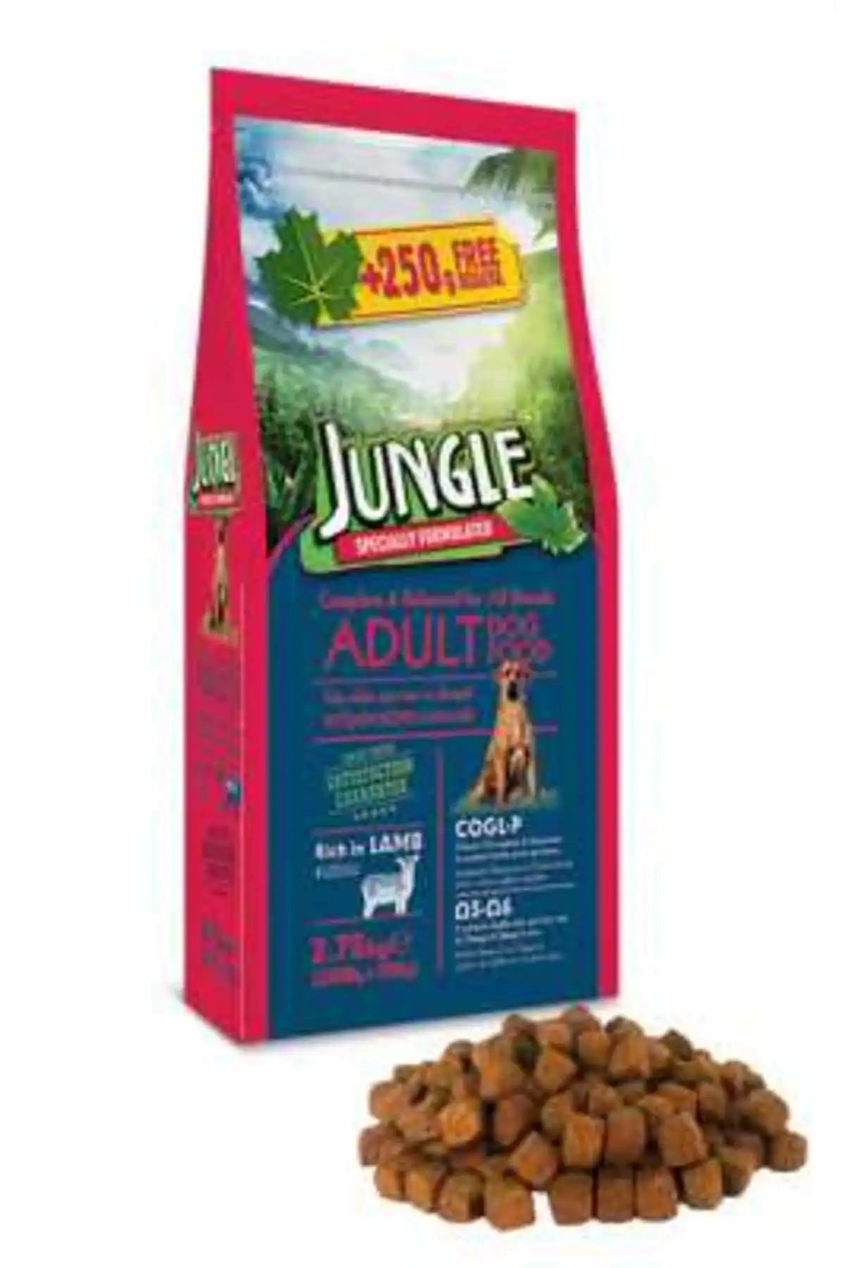 Jungle Kuzu Etli Yetişkin Köpek Maması 2,5kg