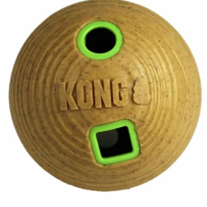 Kong Bamboo Feeder Top Köpekler için Ödül Maması Dağıtma Oyuncağı