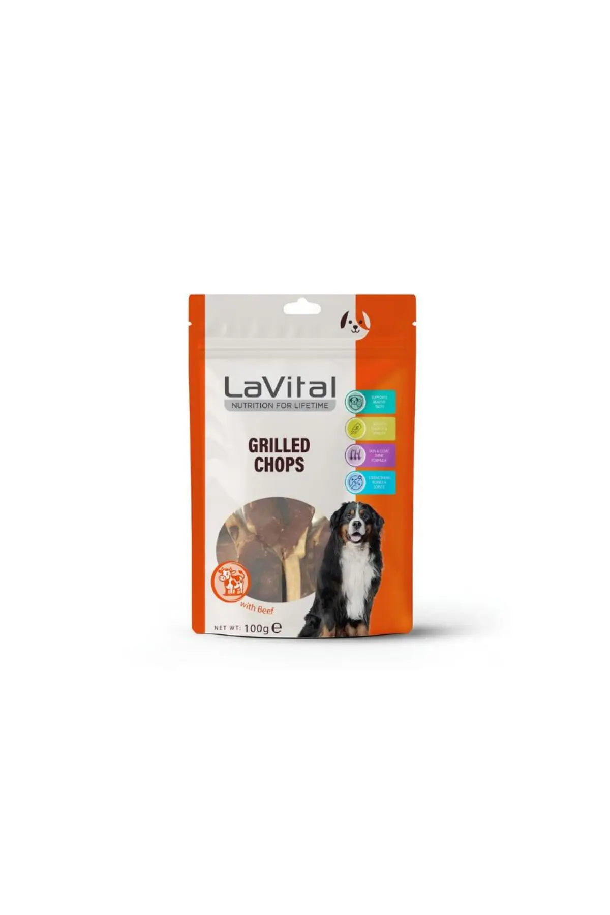 LaVital Grilled Chops Kuzu Etli Pirzola Köpek Ödül Maması 100gr