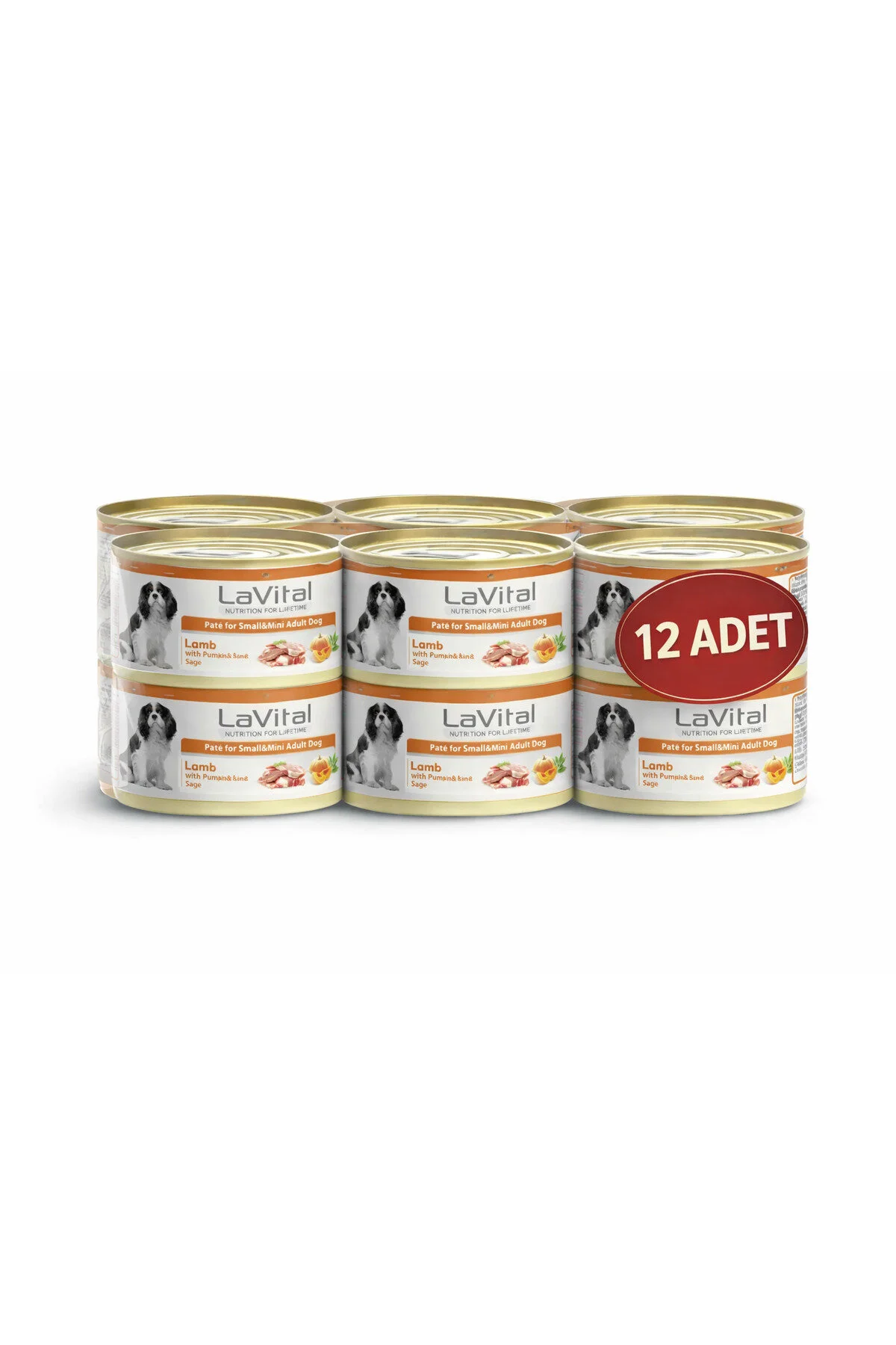 LaVital Kuzu Etli Bal Kabaklı Ve Ada Çaylı Küçük Irk Yetişkin Köpek Konservesi 85gr