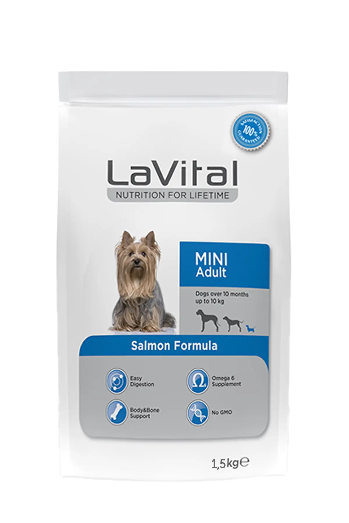 LaVital Somonlu Küçük Irk Yetişkin Köpek Maması 1,5kg