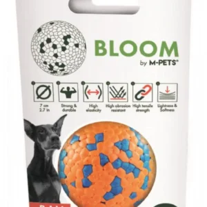 M-Pets Bloom Ball Parçalanmaz Top Köpek Oyuncağı 7cm (Turuncu)