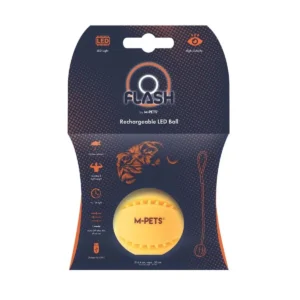 M-Pets Flash Led Işıklı Top Köpek Oyuncağı Turuncu