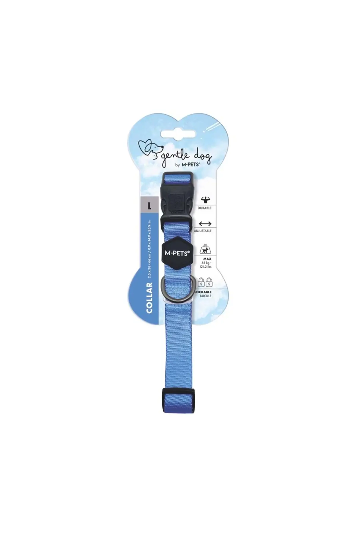 M-Pets Gentle Köpek Boyun Tasması Mavi Large 38-66 Cm