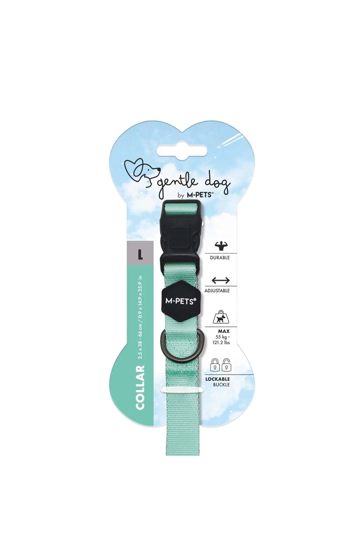 M-Pets Gentle Köpek Boyun Tasması Yeşil Large 38-66 Cm