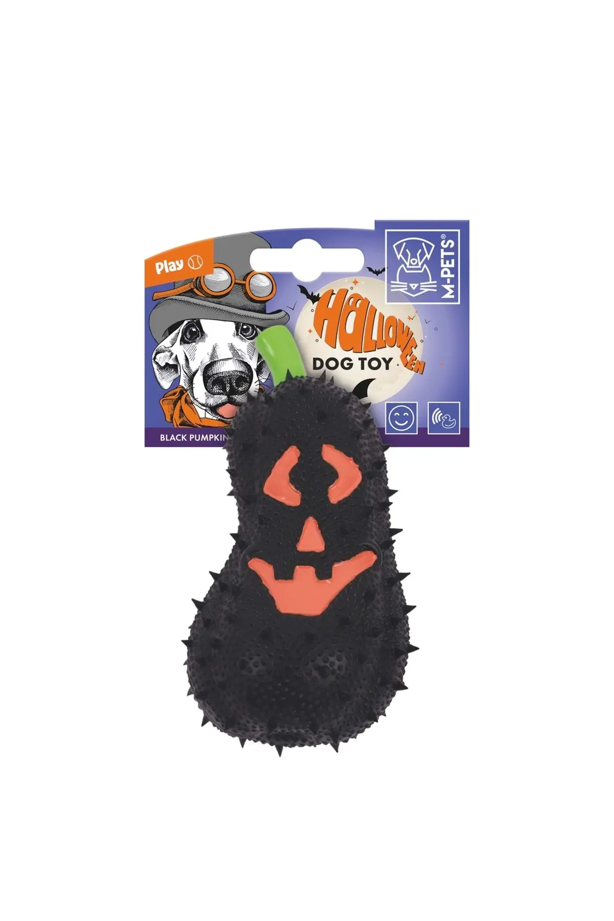M-Pets Halloween Siyah Bal Kabağı Köpek Oyuncağı
