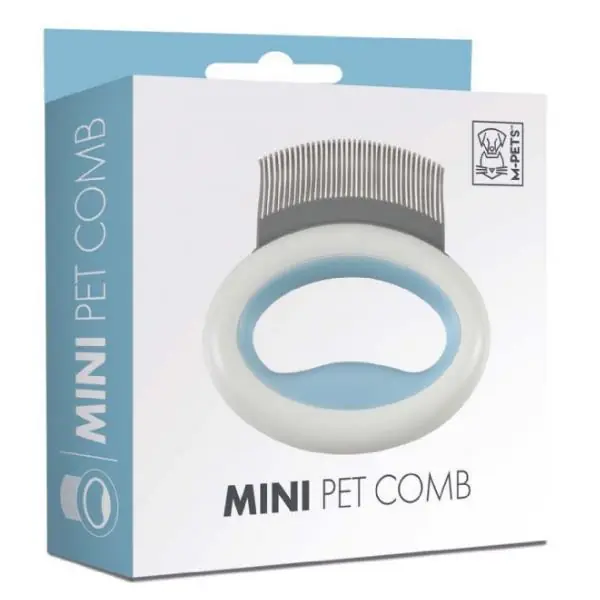 M-Pets Kedi ve Köpek Tarağı 8×8,5cm (Mavi)