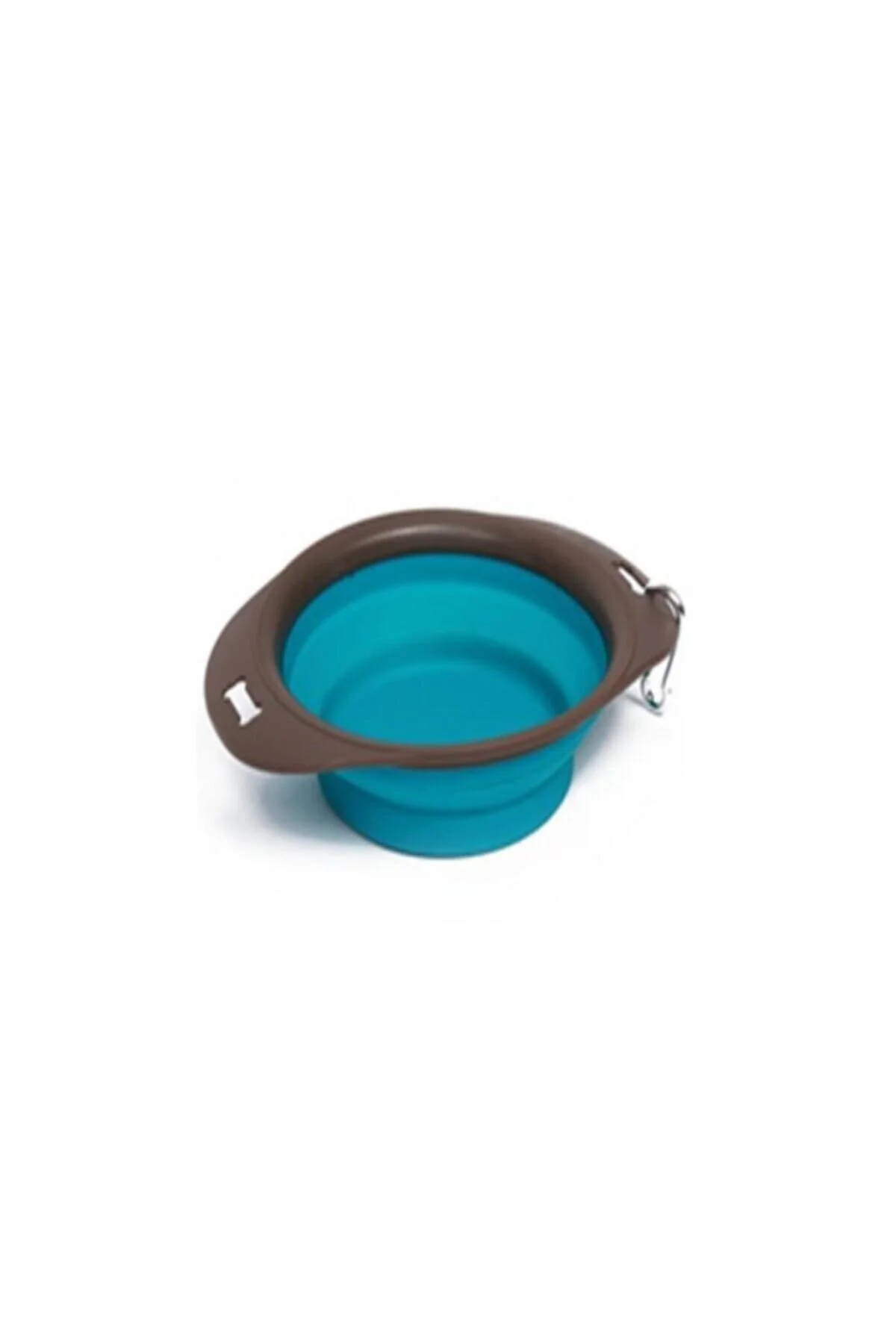 M-Pets Kedi ve Köpekler İçin Katlanır Silikon Mama ve Su Kabı 750ml (Mavi)