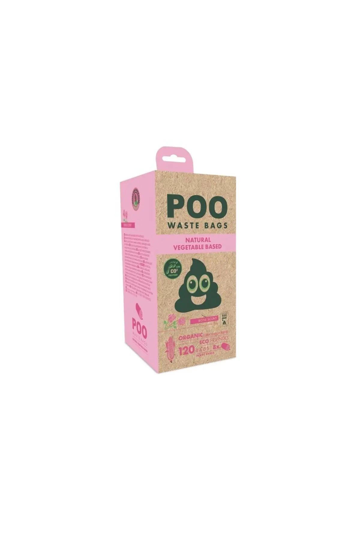 M-Pets Poo Gül Kokulu Köpek Dışkı Poşeti (8’li)