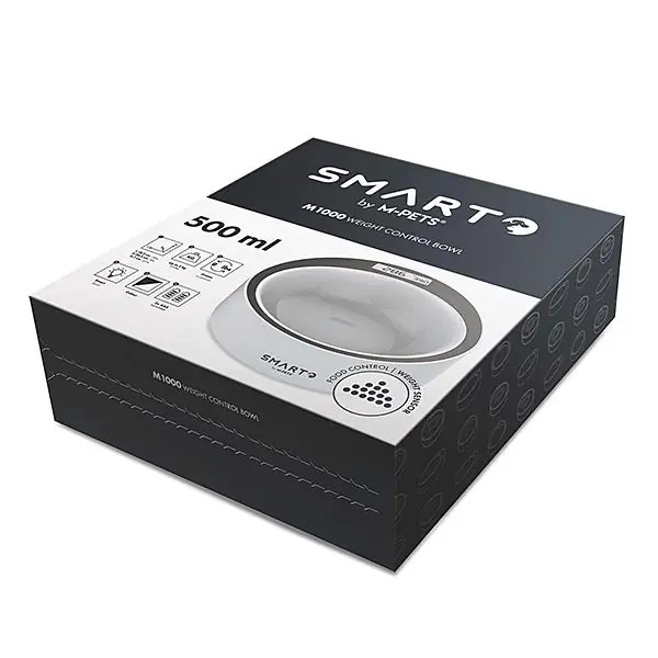 M-Pets Smarto M1000 Dijital Tartılı Yavaş Beslenme Mama Kabı 500ml