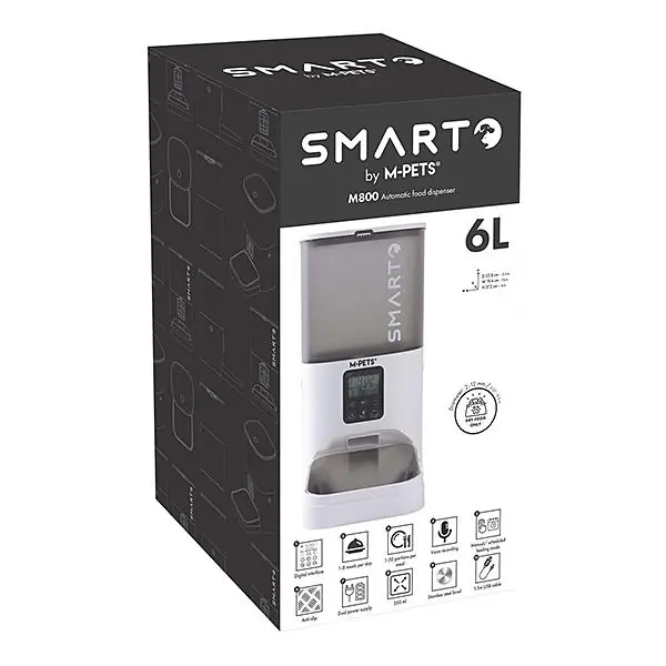 M-Pets Smarto M800 Kedi ve Köpekler İçin Otomatik Mama Kabı 6lt