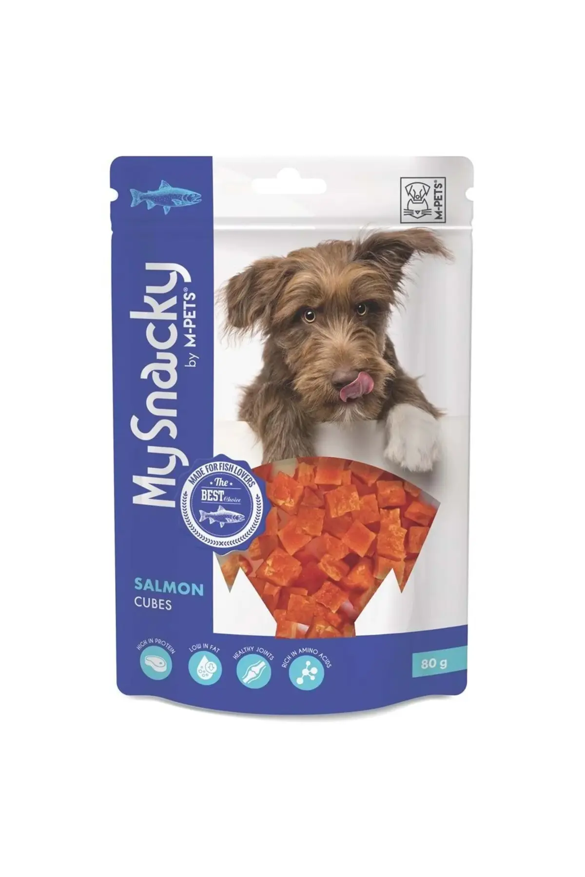 M-Pets Somonlu Küp Köpek Ödül Maması 80 Gr