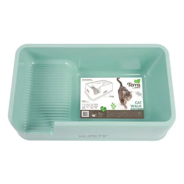 M-Pets Terra Açık Kedi Tuvaleti 84x48x25,5cm (Yeşil)