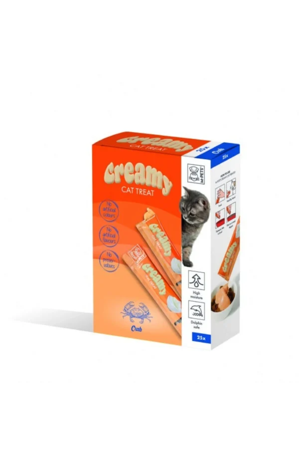 M-Pets Yengeçli Krema Kedi Ödül Maması 25×15 Gr