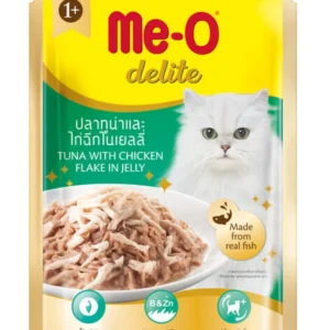 Me-O Delite Pouch Ton Balıklı ve Tavuklu Yetişkin Kedi Konservesi 70gr