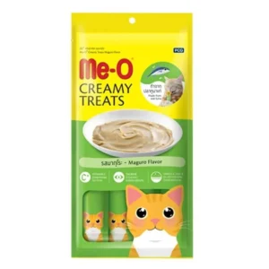 Me-O Sarı Yüzgeçli Ton Balıklı Krema Kedi Ödül Maması 15gr (4’lü)