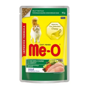 Me-O Sos İçinde Tavuk Etli Yetişkin Kedi Konservesi 80gr