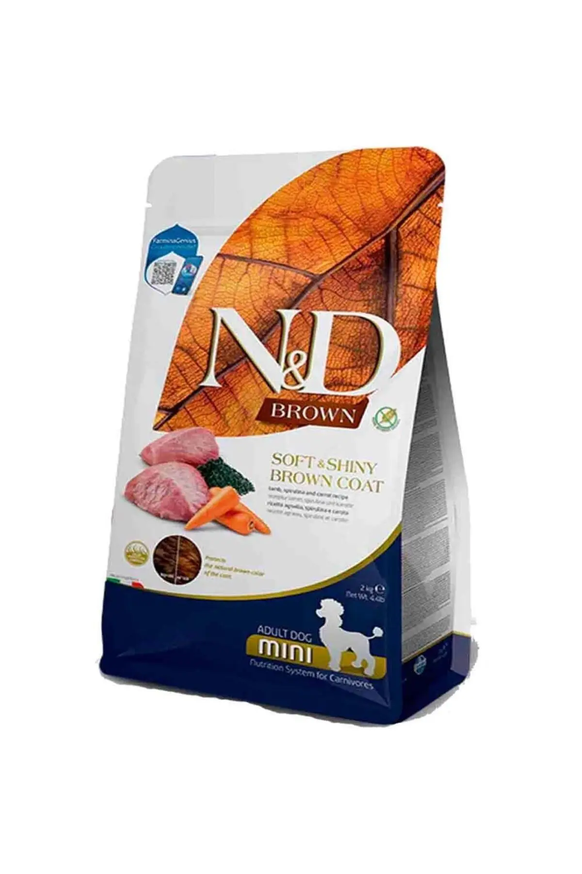 N&D Brown Kuzu Havuç Patates ve Spirulina Küçük Irk Yetişkin Köpek Maması