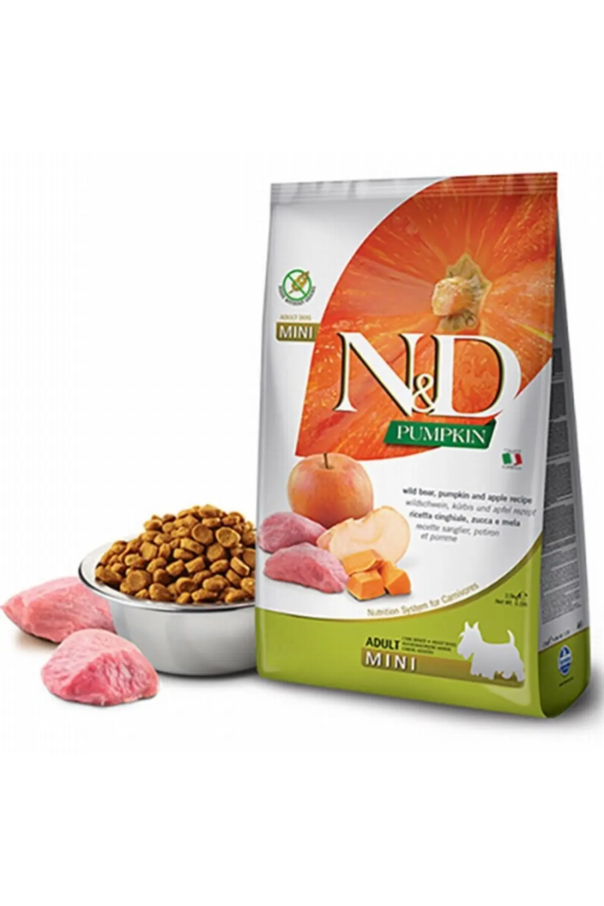 N&D Pumpkin Balkabaklı Domuzlu Küçük Irk Yetişkin Köpek Maması