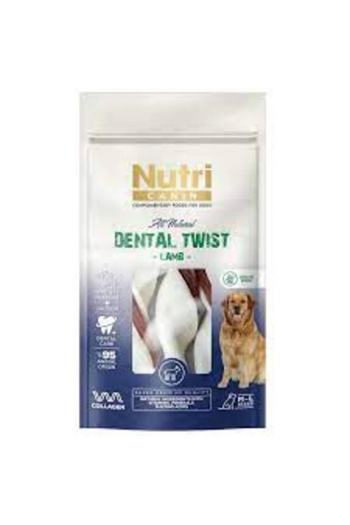 Nutri Canin Dental Twist Kuzu Etli Diş Sağlığı Köpek Ödülü