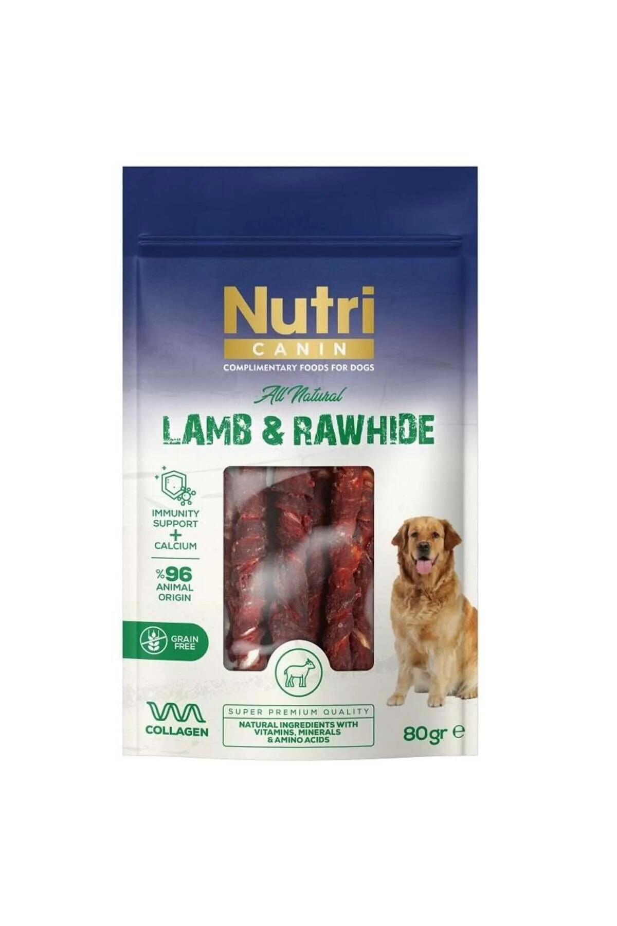 Nutri Canin Kuzu Etli Sargılı Kemik Köpek Ödülü Small