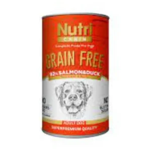 Nutri Canin Somonlu ve Ördekli Tahılsız Köpek Konservesi 400gr