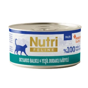 Nutri Feline Okyanus Balıklı ve Yeşil Dudaklı Midyeli Tahılsız Yetişkin Kedi Konservesi