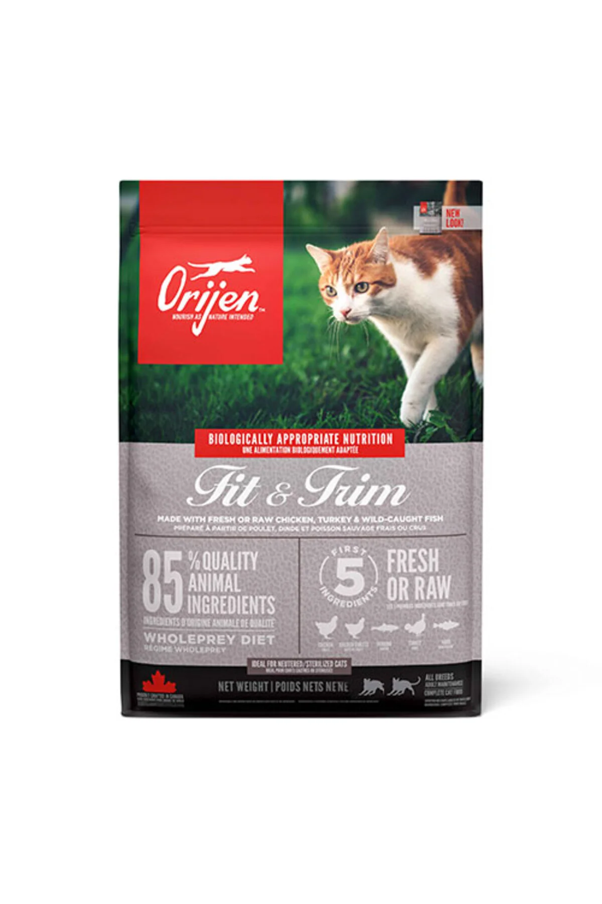 Orijen Fit-Trim Tahılsız Kilo Kontrolü için Diyet Kedi Maması