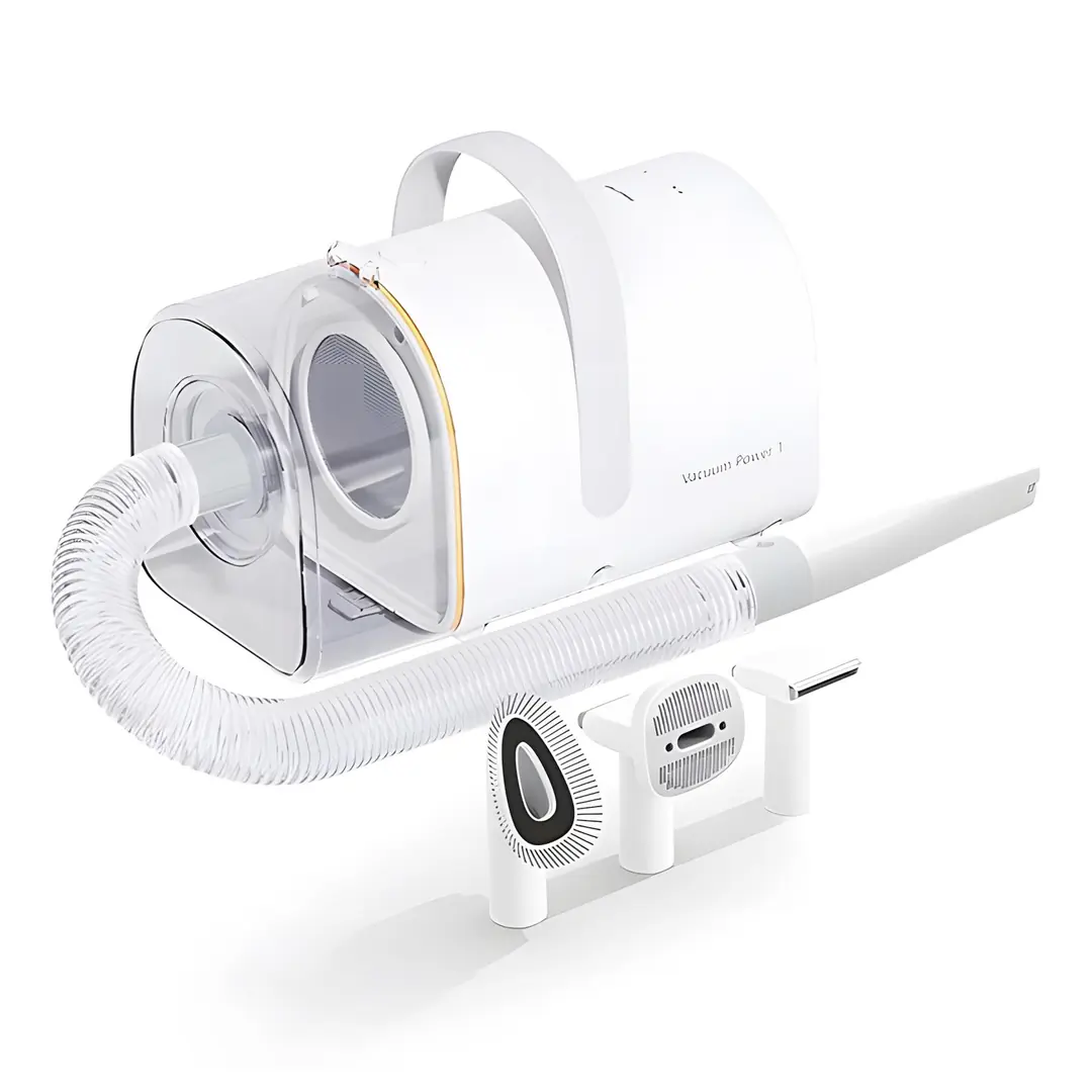 Pawgether VP1 Vacuum Power 1 Kedi ve Köpekler için 5’i Bir Arada Tüy Bakım Kiti (Beyaz)