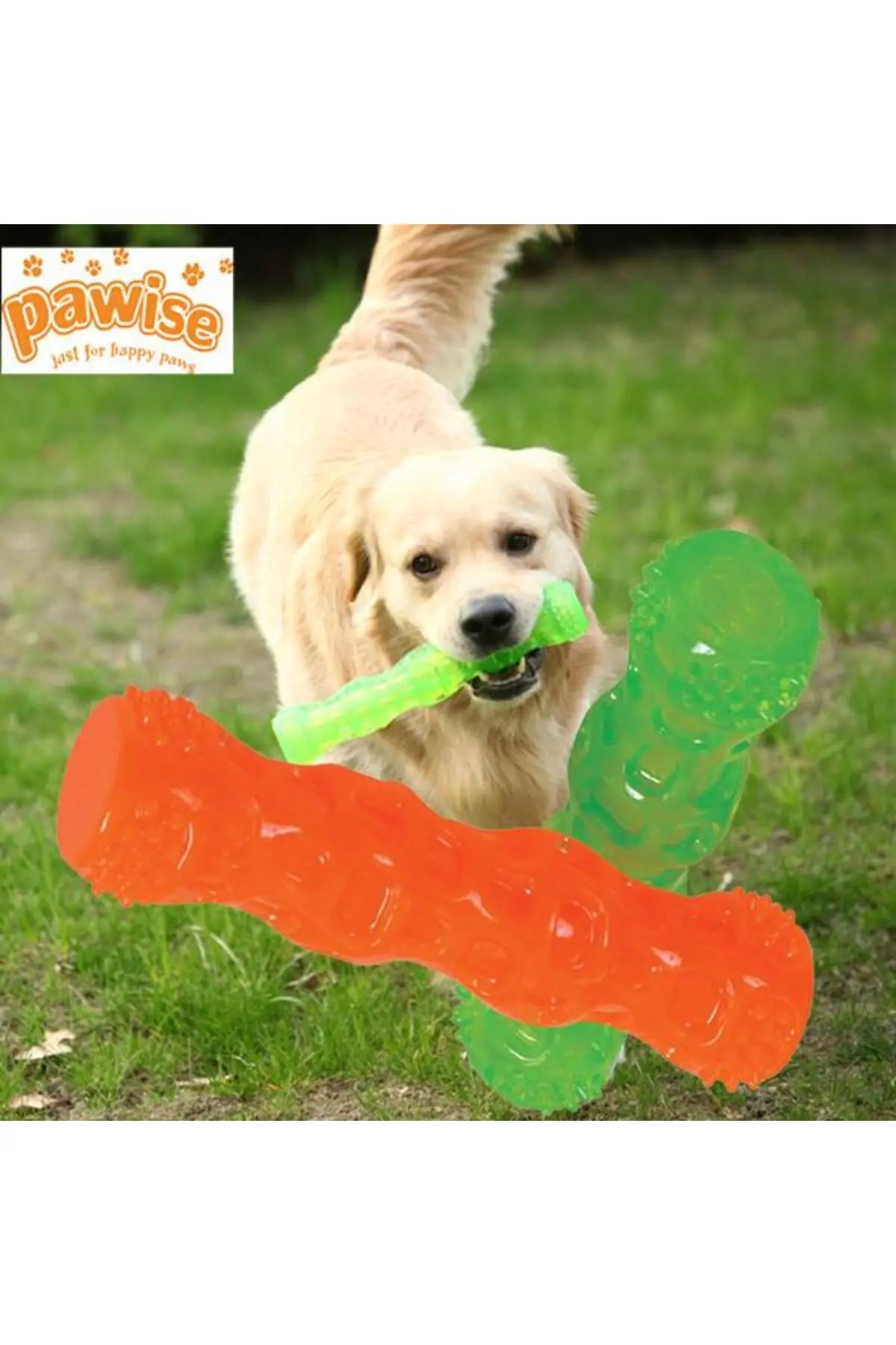 Pawise Sesli Çubuk Köpek Oyuncağı 18cm (Karışık Renkli)